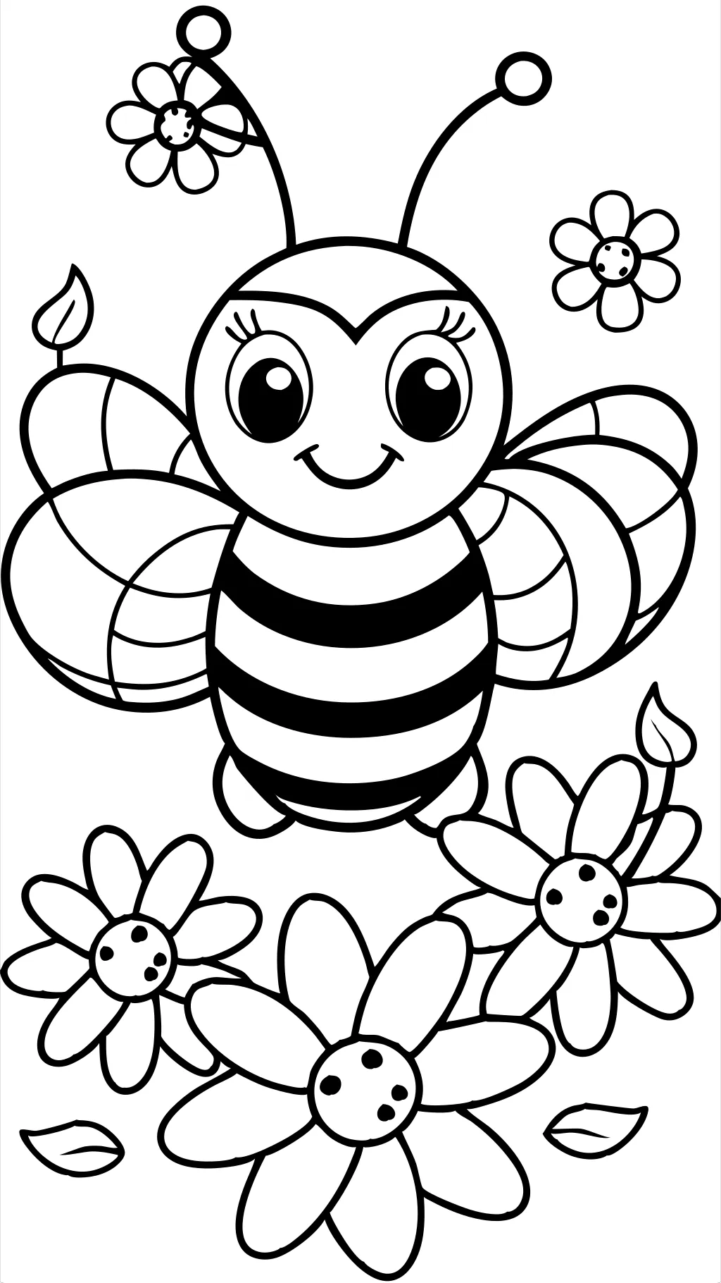 cute bumble bee coloring pages